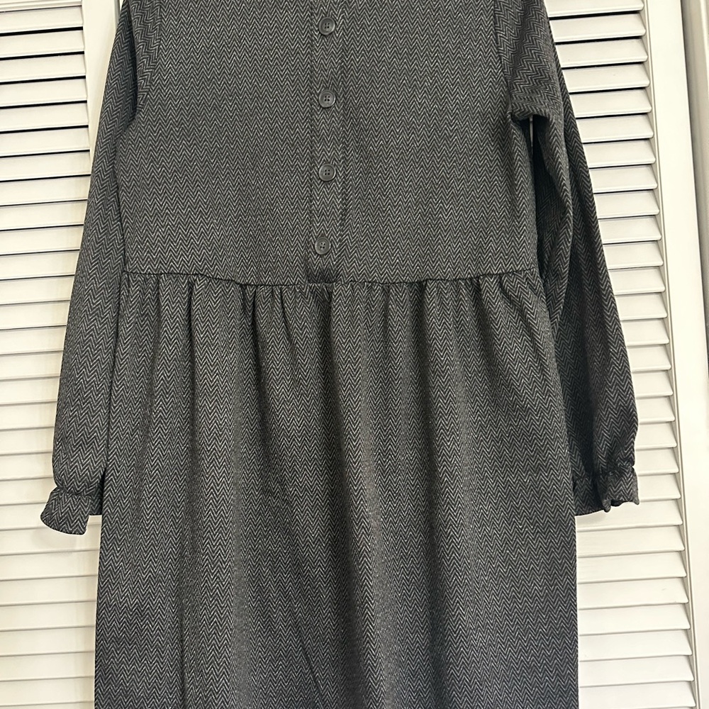 Loft Button Back Dress with Ruffle Sleeve - Picture 3 of 5